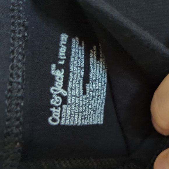 3 for $10 Bundle Sale! Cat & Jack Black Leggings Girls Size L (10/12) - Picture 2 of 3